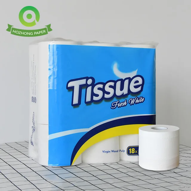 Wholesale 3-Layer Eco-friendly Water-Soluble Toilet Paper 6 Packs of 18 Family Rolls Bathroom Tissue Rolls