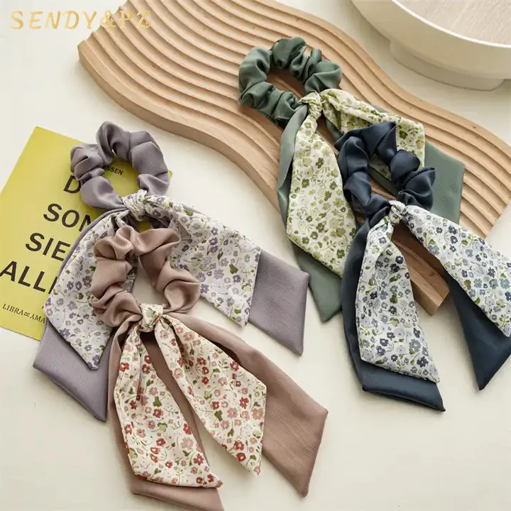 Korean Hair Accessories - Summer Broken Flower Double Bow