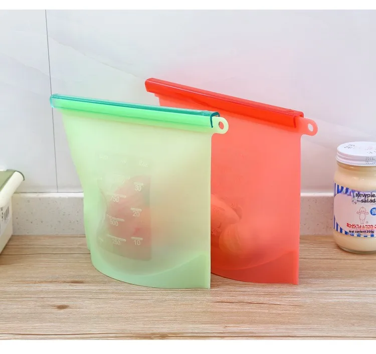 Customized High-Temperature Resistant Food Grade Silicone Fresh-Keeping Bag for Kitchen Use for Outdoor Camping Storage Fresh supplier