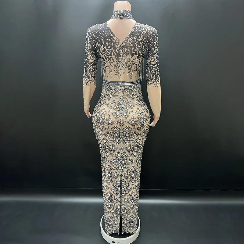 open lace back dress 80s Prom dress| Vintage sleeveless sequinned green and black party dre   Fashion and Fables