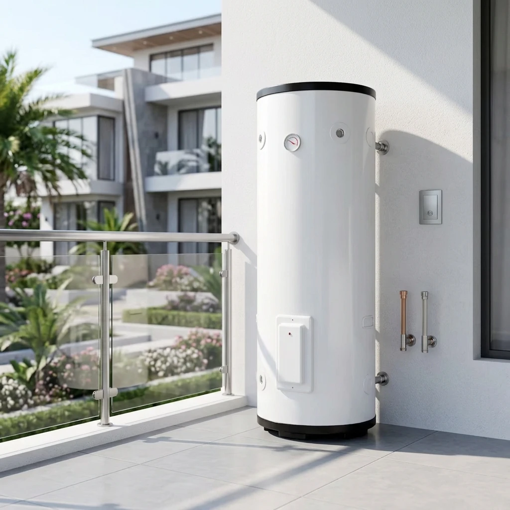 Floor Standing 120L/160L/210L/320L/500L Metal Housing Enamel Tank 5000W 3-Year Warranty Storage Electric Water Heater Outdoor