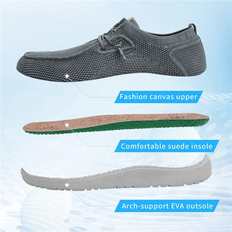 ITAZERO Canvas Casual Walking slip on Tennis Shoes Loafer Casual Sneaker Boat Shoes for Men