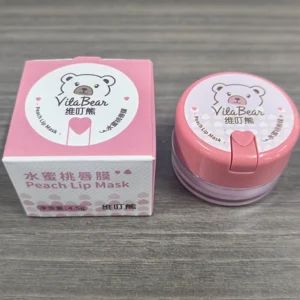 Custom Logo Lip Care Jelly Lipstick Natural Organic Exfoliating Plumping Hydrating Moisturizing Day Night Peach Honey Lip Balm