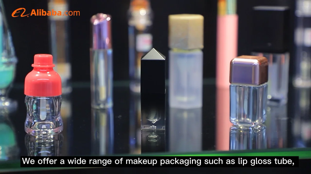 Lip Glow Heart Shaped Lipstick Container Square Lipstick Tube Empty