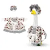 new style black plaid floral lolita