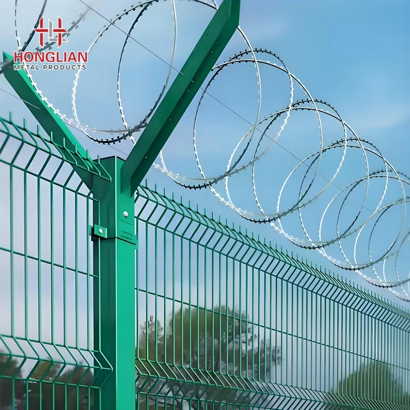 High-quality Pointed Factory Price Boundaries Wall Razor Wire Pvc Coated Concertina Galvanized Fence Razor Wire