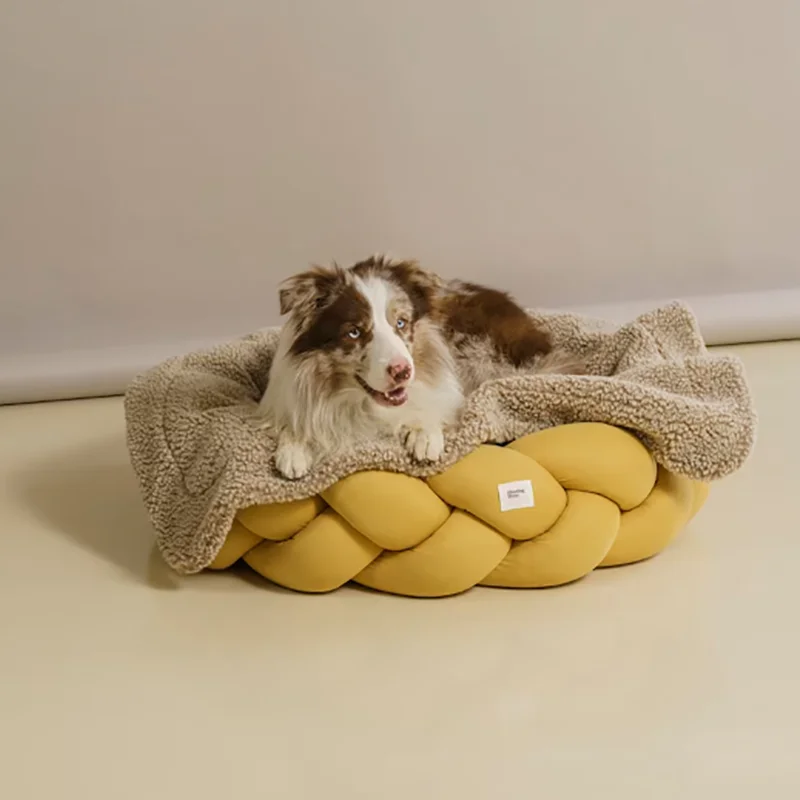 Sleepy Dog Blanket Warmly Pet Dog Cat Pad Mat Custom Cotton Fur Blanket