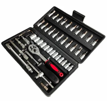 29/5000 Small repair box containing a variety of tools, suitable for home repair and assembly, vehicle maintenance