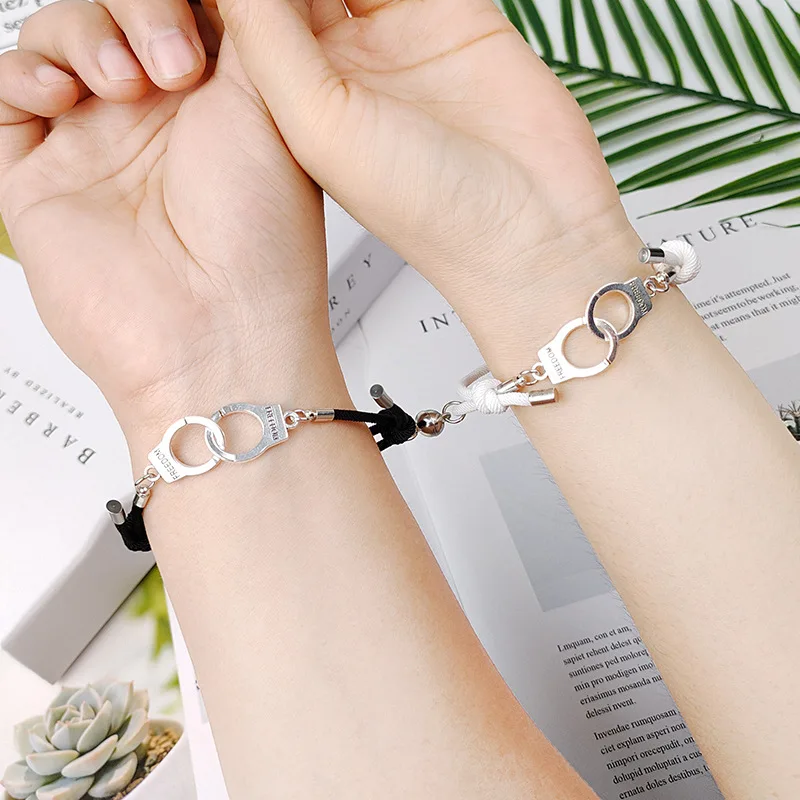 Magnetic Handcuff Ball Bracelet Couple's Friendship Jewelry