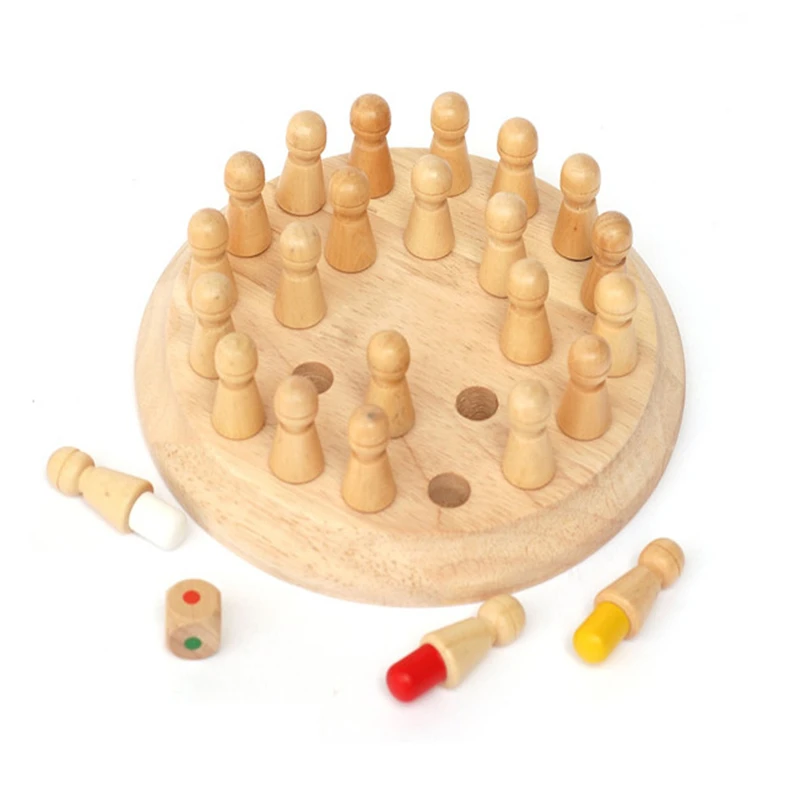 Wooden Memory Game for Children Family Board Games for Kids and Adults Wooden Toys for 3 Years Old Wooden Educational Toys