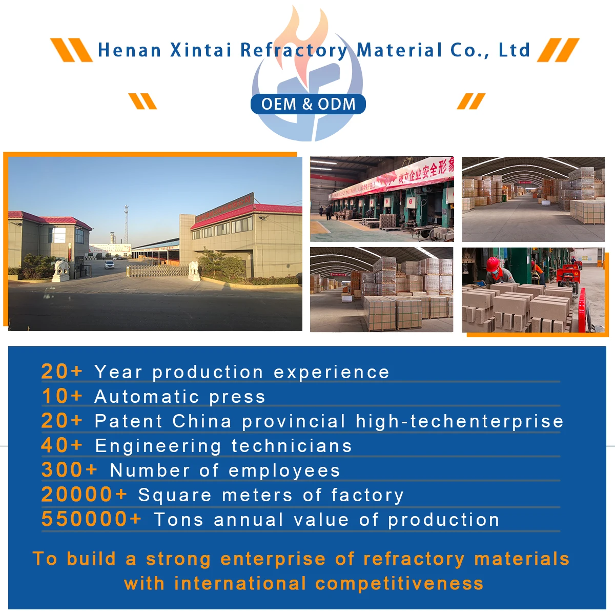 High Strength Dense Clay Brick for Blast Furnace Chimney Construction