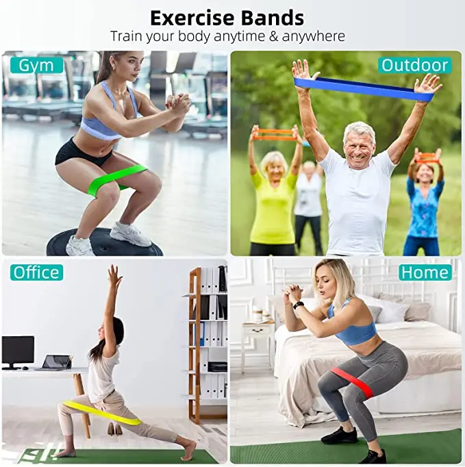 NQ SPORTS Customise Resistance Bands Set Latex Custom Logo Mini Resistance Loop Bands for Strength Training