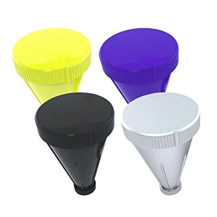 BPA Free Funnel Container for Protein and Pre-Workout Powder Dual-Lid Fitness Water Bottle