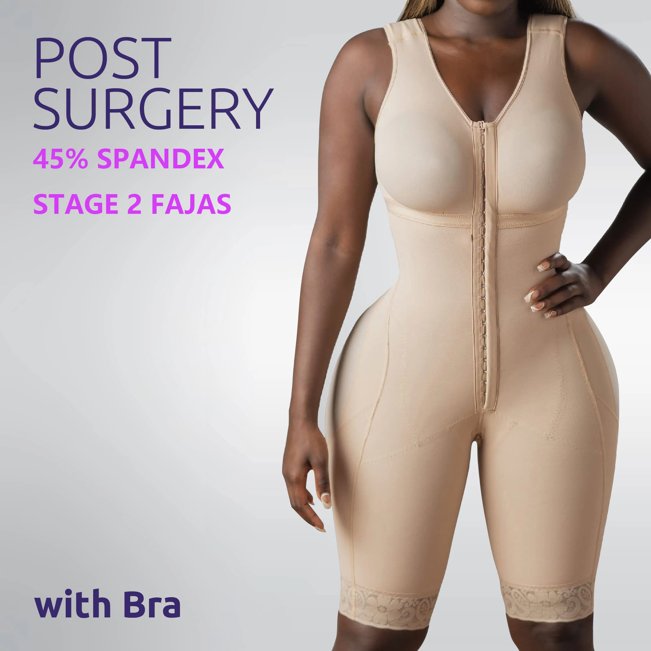 After Surgery Surgical Compression Garments Shapewear Bodysuit Post Op