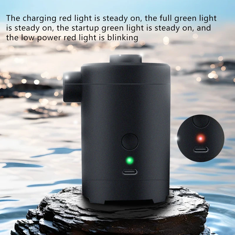 Hot Sale Portable Rechargeable Electric Air Pump Hand Size Plastic Inflatable Device - view 5