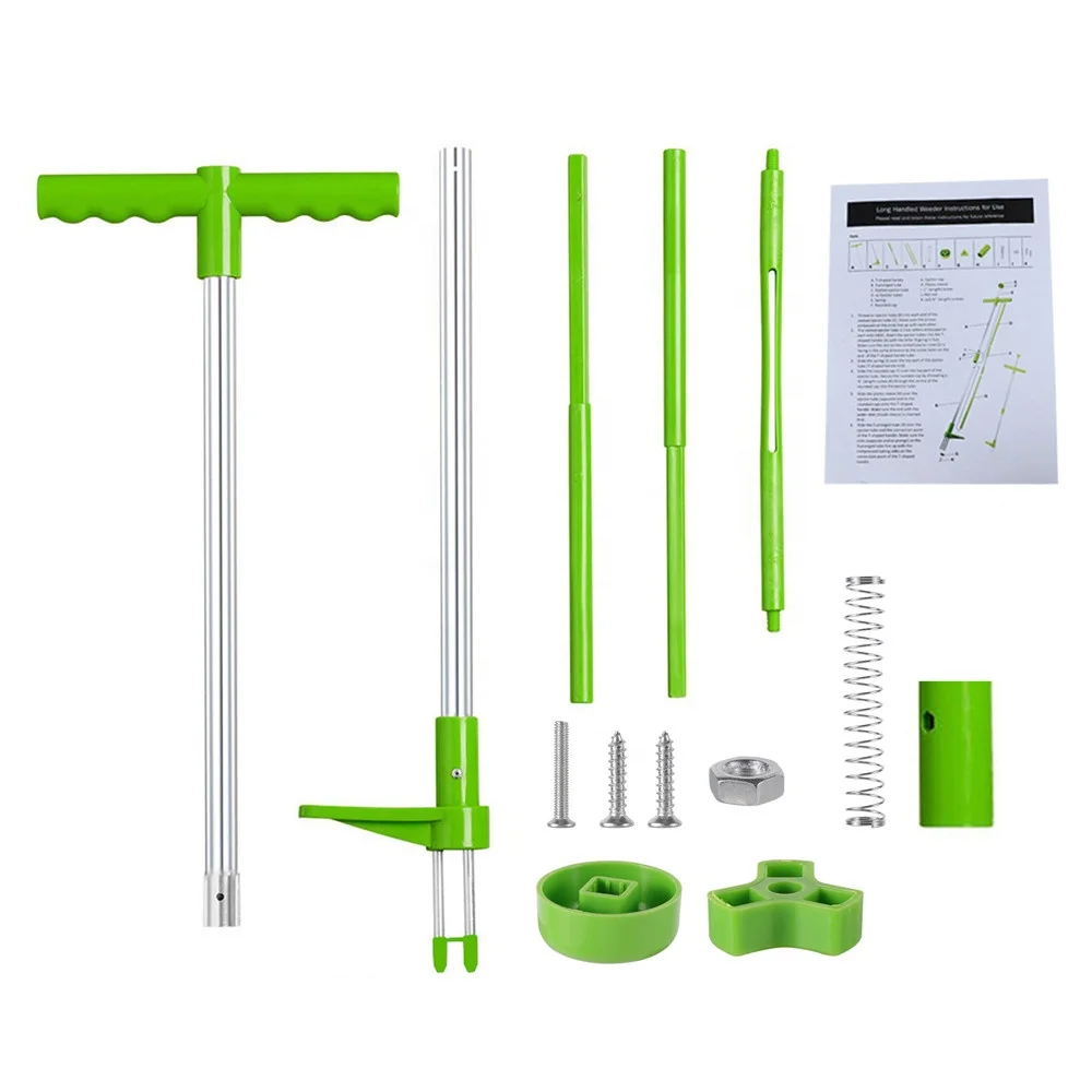 Root Remover Tool Outdoor Portable Manual Garden Lawn Long Handled Aluminum Stand up Weed Puller