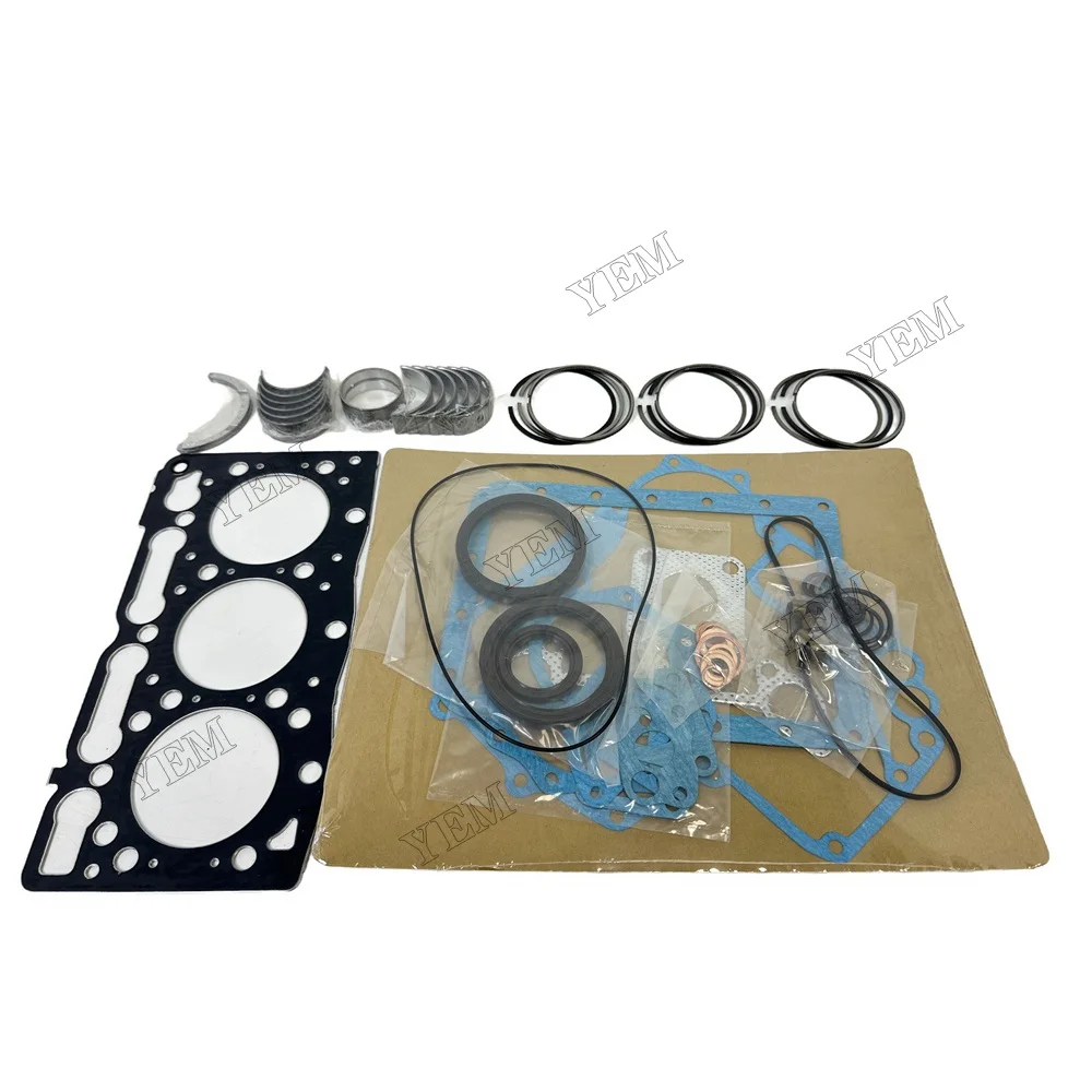 For Kubota Engine D950 New Rebuild Kit Piston Ring Full Gasket Engine Bearing