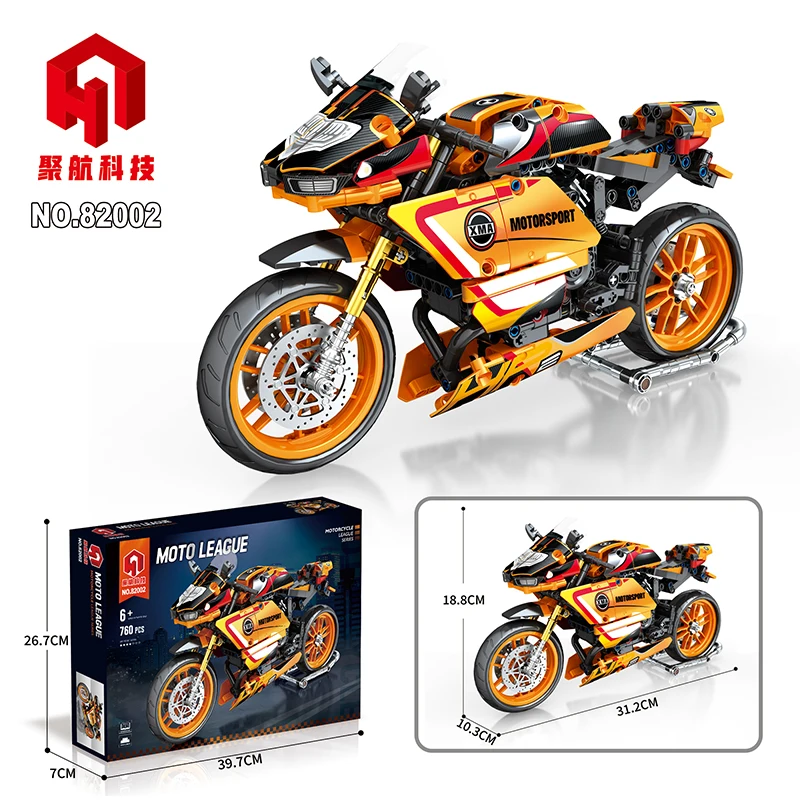 Juhang 82002 Motorcycle Series Model HP2 Moto Toy Build Blocks Model Building Blocks Toys for Boys