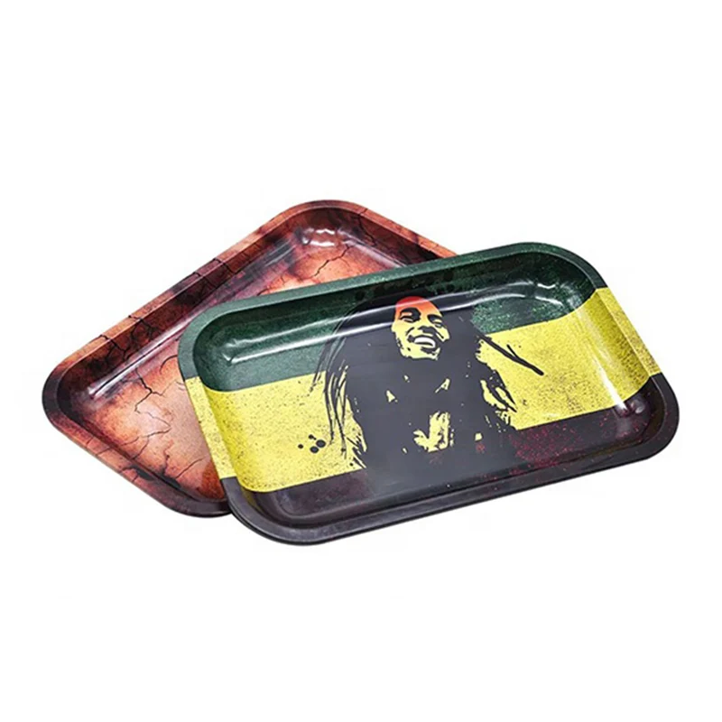 Customised Fancy Glitter Sparkly Rolling Tray Smoking Tin Tray
