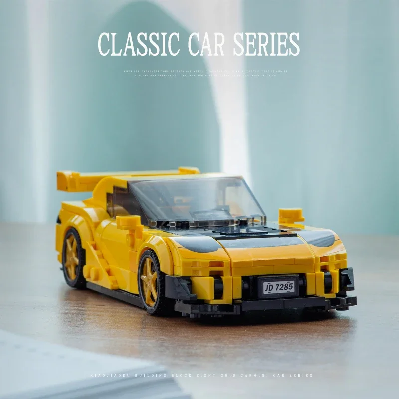 XJD JD085 New City RX7 Classic Racing Cars Creative Bricks Sport