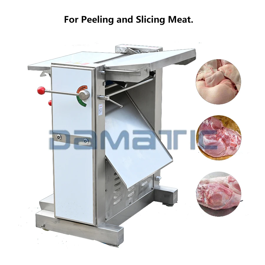 Automatic Fresh Beef Jerky Slicer Flake Pork Meat Pork Skin Peeling