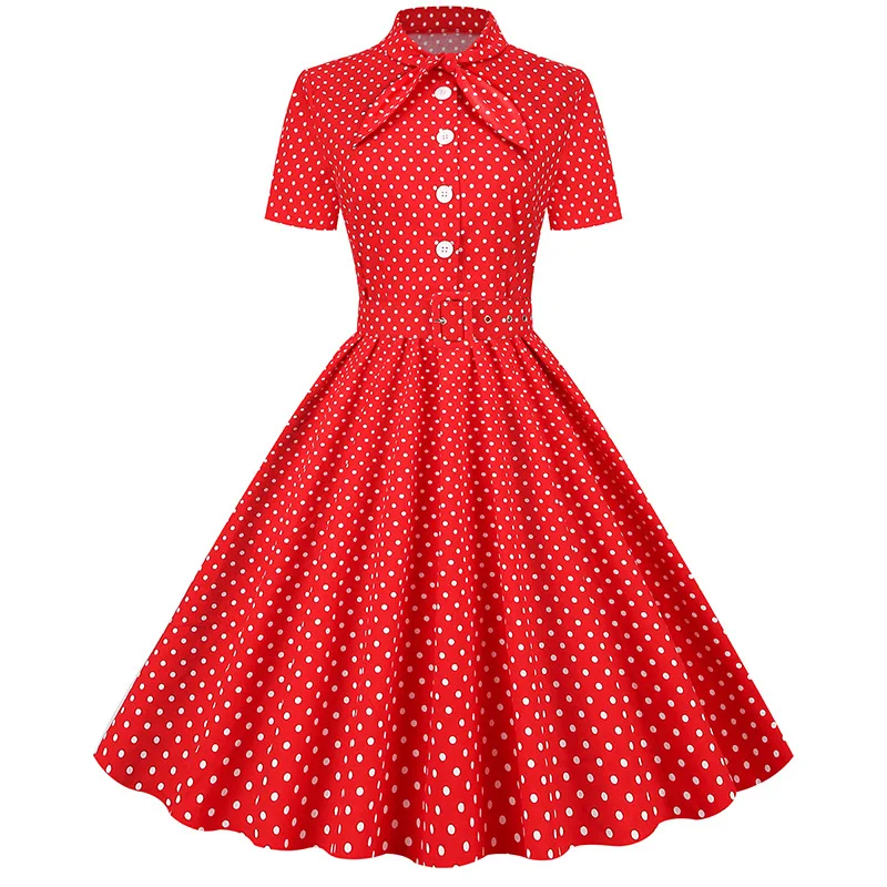 white christmas dresses Floral Embroidered Cotton Dress
