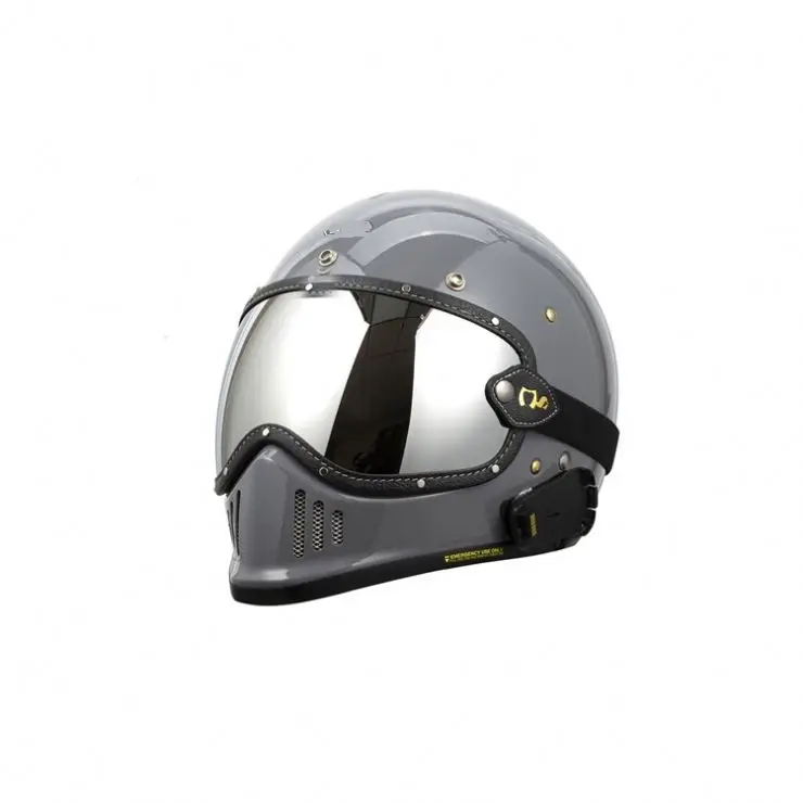 Fashion Retro Color Lens with Adjustable Belt Strap Goggles Helmet Motorcycle Visor for Urban Safety Scooter Open Face Helmet