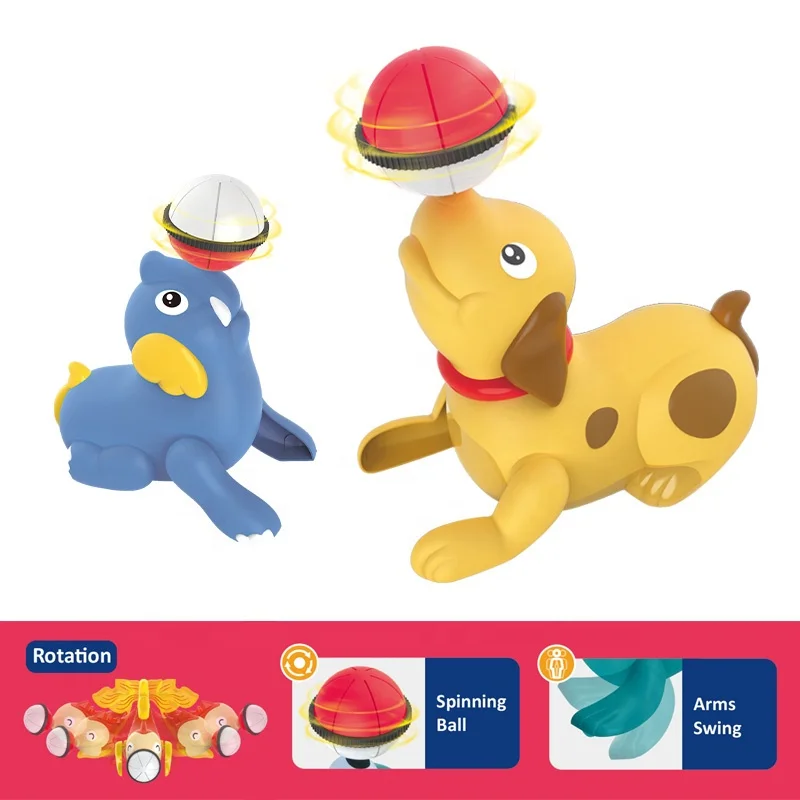 Детский Заводной игровой шар дельфин животные заводные игрушки морской лев акробатика игрушка-животное заводная