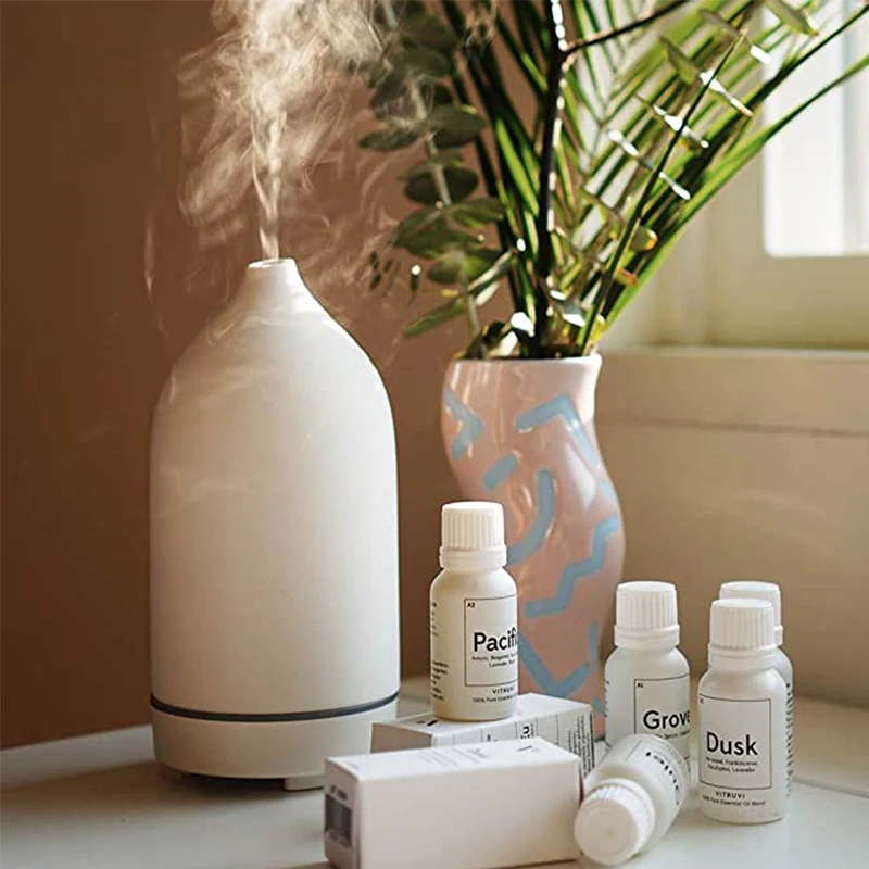 Homefish OEM 100ml Aroma 5 Diffuser Colors Ceramic Aromatherapy Diffuser Ceramic Ultrasonic Essential Oil Diffuser