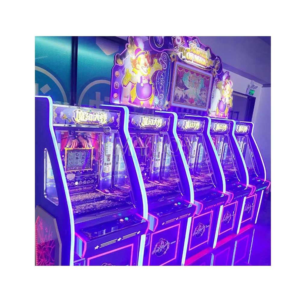 日本で大人気！遊園地・カーニバル向け電子コイン式アーケードゲーム「ラッキーゲーム・クォータープッシャー・コインドーザー・コインプッシャー」