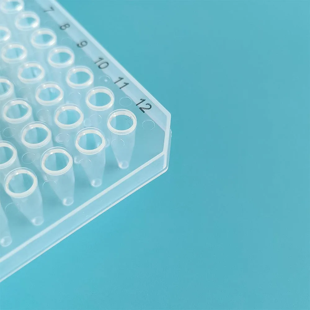 Прозрачная лабораторная пластиковая ПЦР-пластина 0 2 мл 96