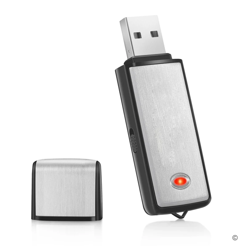 Hidden Voice Recorder Dictaphone Mini USB Digital Spy Audio Recording Device 8GB 