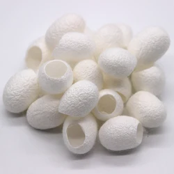 Private label 100% natural pure raw cocoon silk skin care mulberry silk worm cocoon for fiber