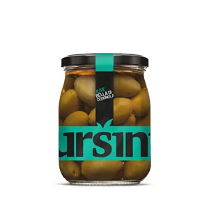 Italian Pickled Olive Jar Bella Di Cerignola 550 g