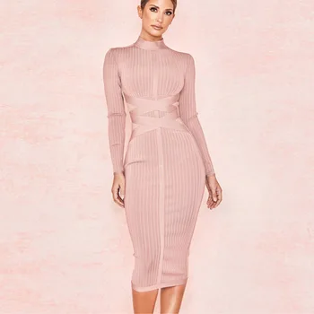 YH Buy wholesale fall boutique elegant women clothing long sleeve maxi bodycon dresses
