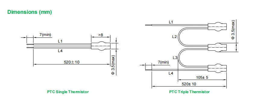 High Quality Motor Protector MZ6 ICs Safety PTC Thermistor for Heater Motor Protect