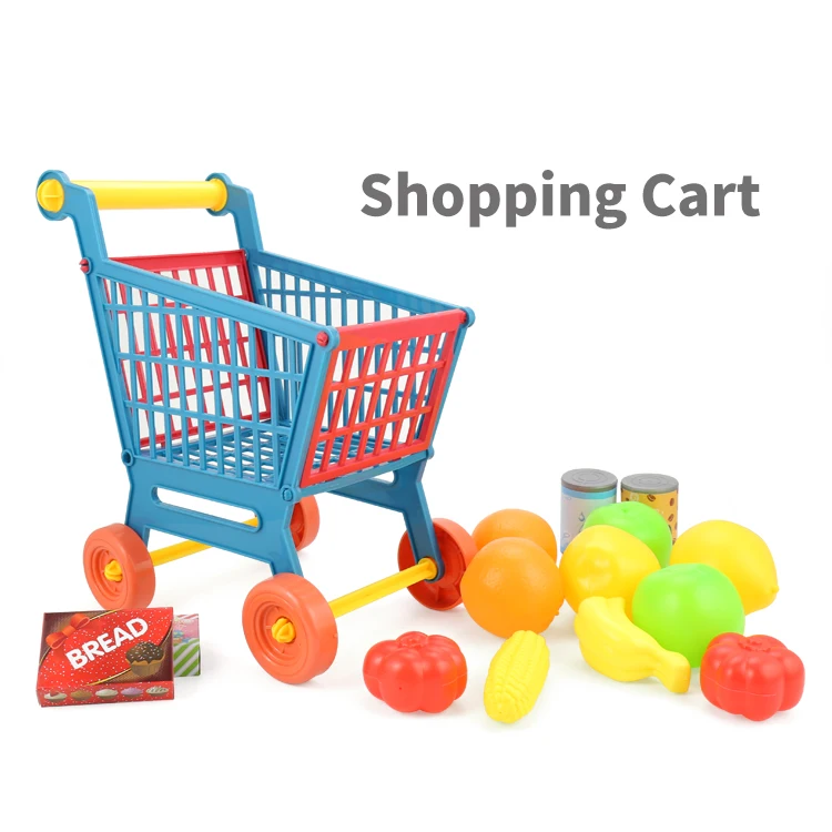 Kidewan ролевые игры игрушка тележки для еды супермаркета торгового тележки для детей
