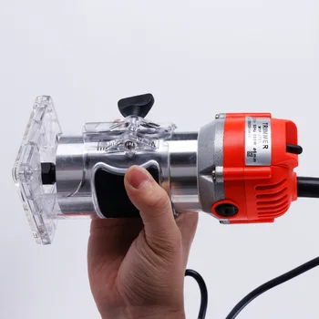 220V/110V Easy-to-Operate Multifunctional Electric Wood Router Power Tool for Trimming Woodworking Aluminum-Plastic Board