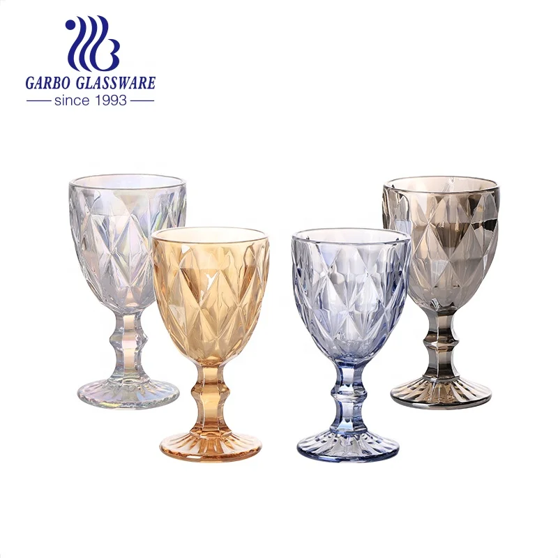 Tall Gold Rimmed Cocktail Glasses - Set of 8