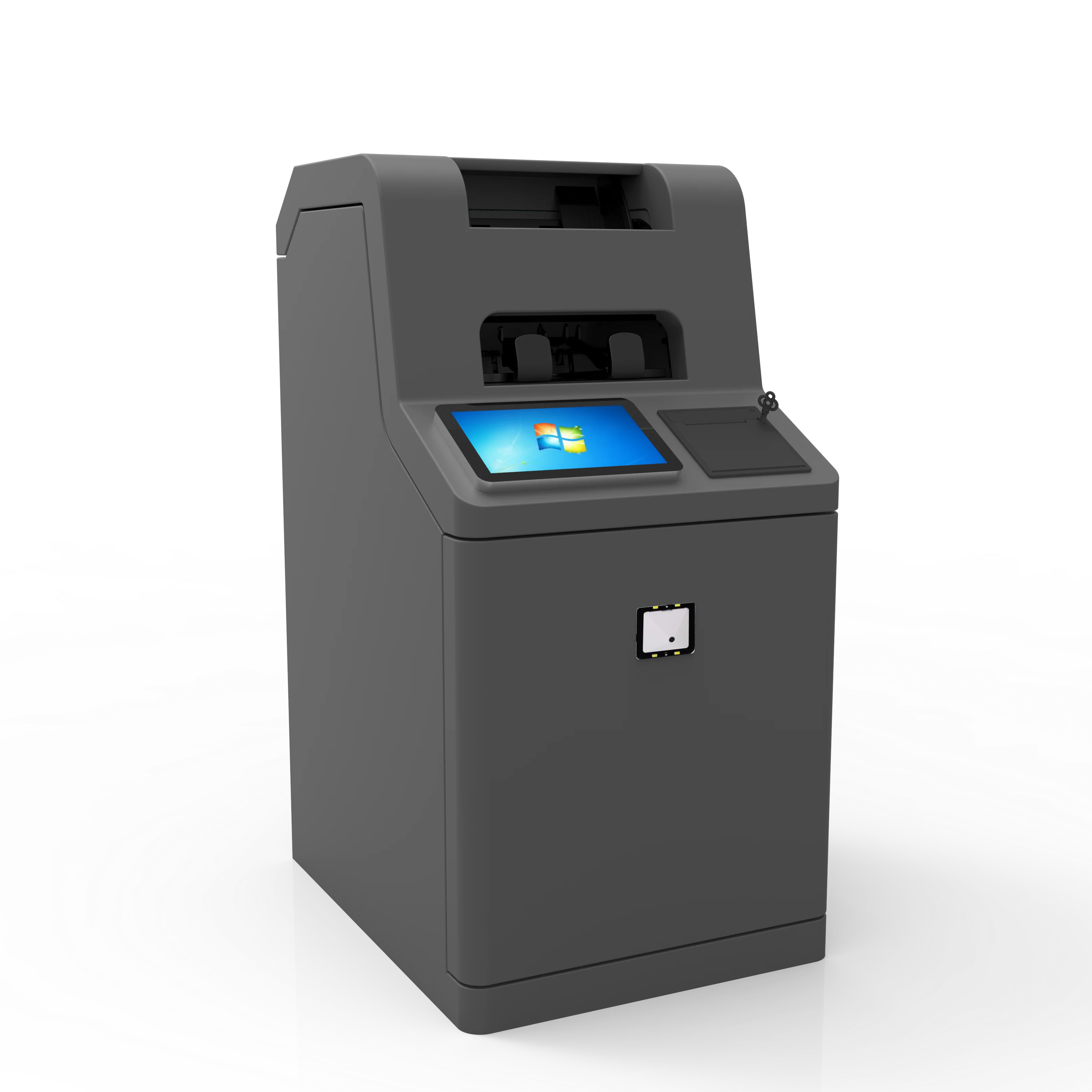 Smart HD Touch Screen Modular Design Back Office Smart Safe Cash Deposit Machine Automation Solutions Banknote Processing System