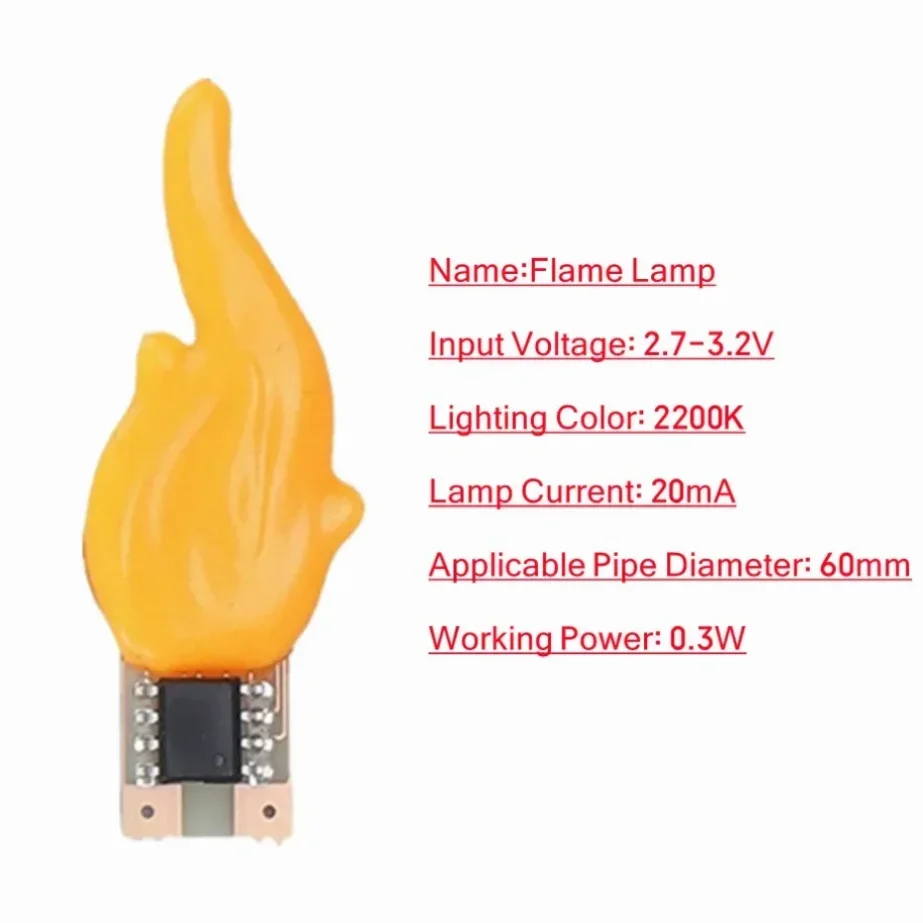 3V Led Cob Flash Candles Flame LED Filament 2200K Diode Edison Decoration Light Bulb Accessories Candle Light DIY Letter