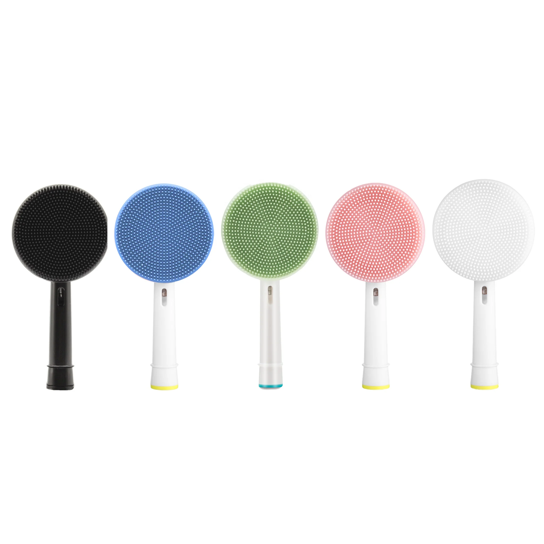 Щетка для чистки лица, силиконовая щетка для чистки лица, сменная щетка для лица, совместима с зубной щеткой Oral B GW007