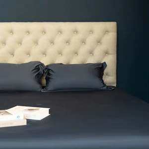 Luxury 100% Organic Bamboo Bedding Set Queen Size Cooling Bed Sheets Fitted Sheet With Deep Pocket