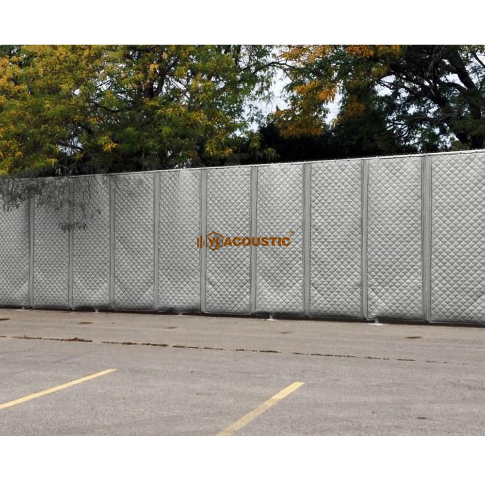 Acoustic Grey PVC Soundproof Curtains Temporary Outdoor Noise Barrier for Construction Sites