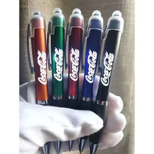Ballpoint Pens High Quality Promotional Gift Custom Laser Led Light up Logo Stylus Pen