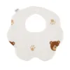 A12 footprint bear flower bib
