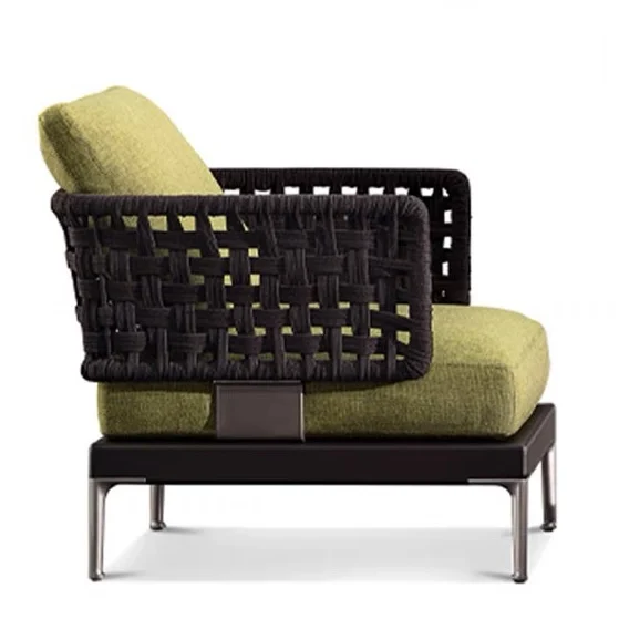 More Design Modern Style Outdoor Sofa Courtyard Hotel Villa Leisure Terrace Garden Balcony Rattan Teak Furniture Combination