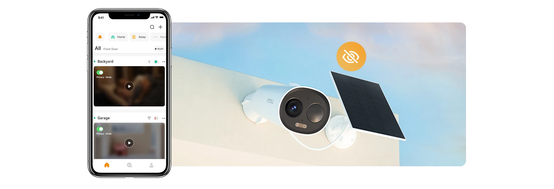 Telecamera di sicurezza Wi-Fi IMOU da 3 MP, 5000 mAh, wireless, IP66, per esterni, visione notturna a colori_voghion.com