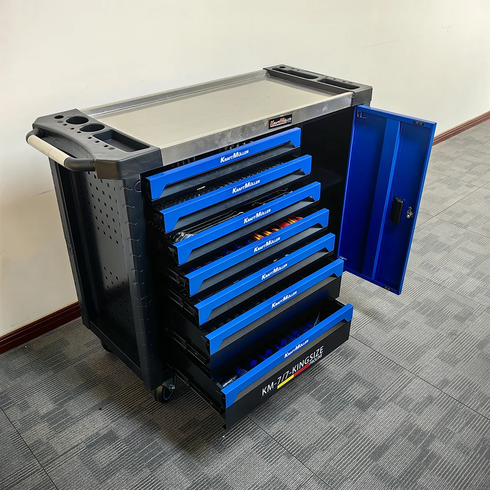 Phixwell XXL 7-Drawer Tool Cabinet Trolley - Durable Garage