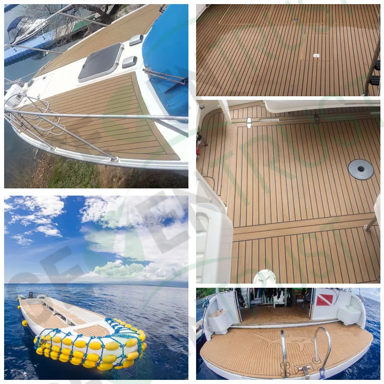 Pvc Marine Synthetic Teak Outdoor Boat Decking Buy Teak Wood Decking